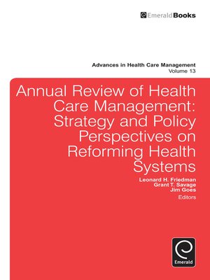 cover image of Advances in Health Care Management, Volume 13